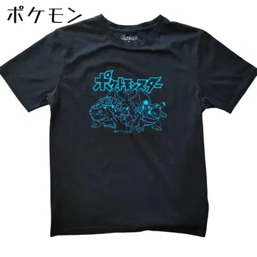 [레어] 포켓몬 반팔 티셔츠 블랙 O사이즈