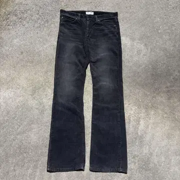 Lee 굵은 폭 코듀로이 플레어 부츠컷 다크 그레이 y2k 70s