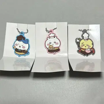 치이카와 (먼작귀) 러버 키링 치이카와 하치와레 랏코
