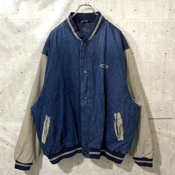 슈보레 바시티 자켓 데님 자켓 구제 의류 빈티지 기업계