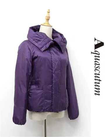 P248/Aquascutum 다운 자켓 블루종 점퍼 6 보라색