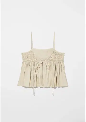 Eaphi RANDOM SHIRRING 2WAY BUSTIER ivory