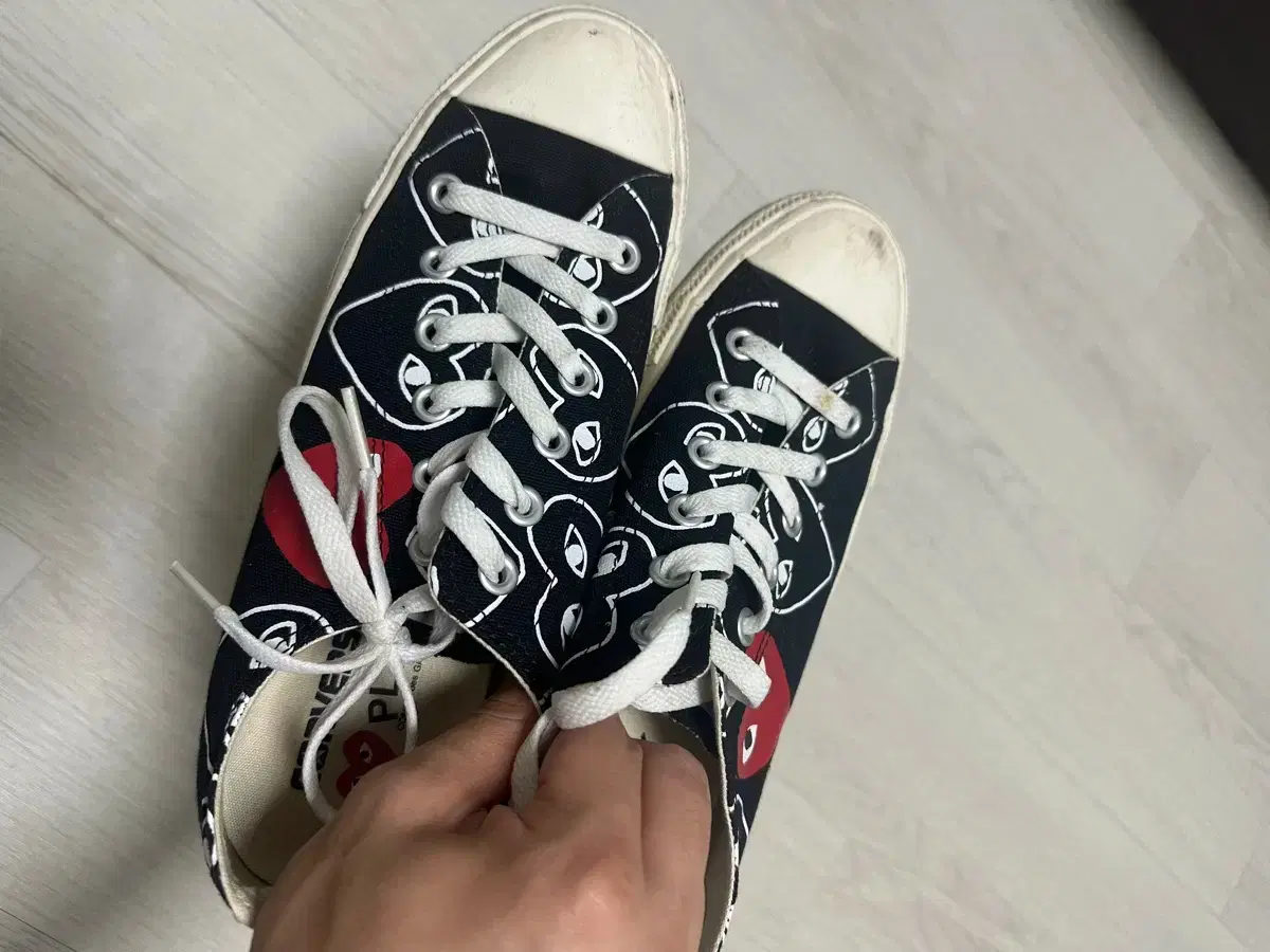 Converse Comme des Garçons Black Low Sneakers 255