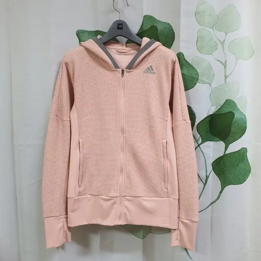 Adidas hooded zip-up jumper