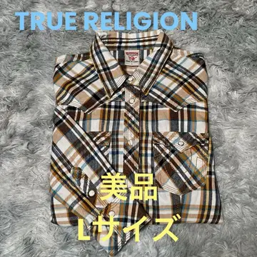 새상품급 TRUE RELIGION 플란넬 셔츠/웨스턴 셔츠 L 사이즈