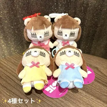 코레사와 레코짱 마스코트 봉제 인형 4종 세트