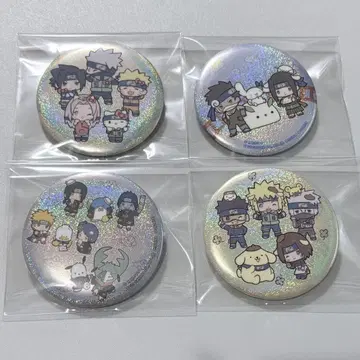 NARUTO x Sanrio characters 홀로그램 캔뱃지 컬렉션