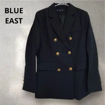 새상품급 블루이스트 네이비 블레이저 테일러드 자켓 골드 버튼 더블 네이비