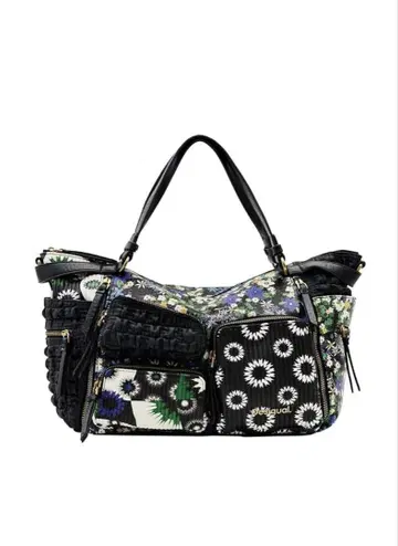미사용품 Desigual 패치워크 맥시 백 2WAY