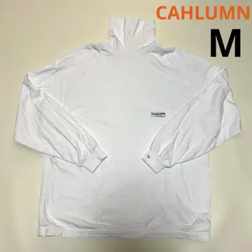CAHLUMN 더블 페이스 코튼 터틀넥 긴팔