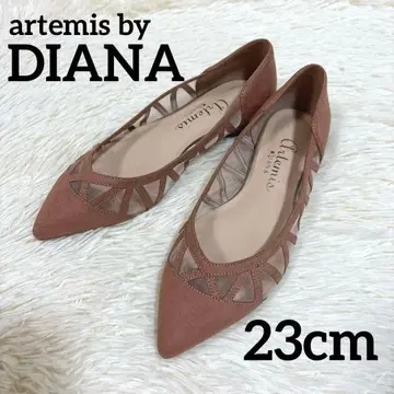 artemis by DIANA 튤 플랫슈즈 스웨이드 23cm
