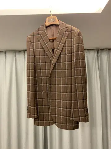 beams f 체크 자켓
