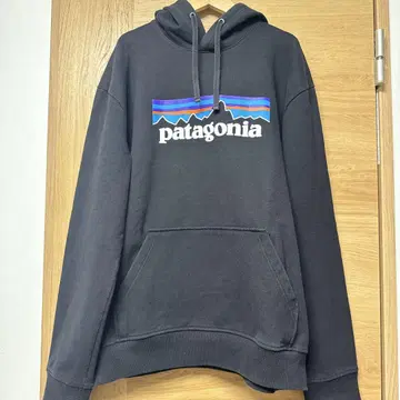 patagonia 블랙 후드 부착 후드티 M