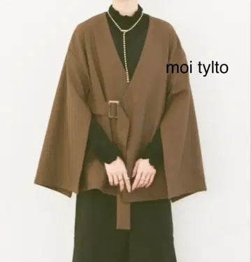 [ 새상품 ] moi tytto 소매 버튼 벨트 자켓 최근 모델