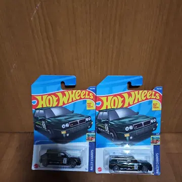 Hot Wheels Rally Champs 블랙 미니카 2대 세트
