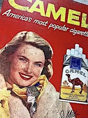 양철 간판 CAMEL LADY 카멜 포스터 아트 HR0066