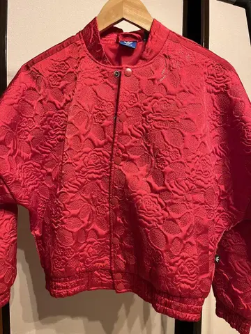 adidas 트랙탑 꽃무늬 레드