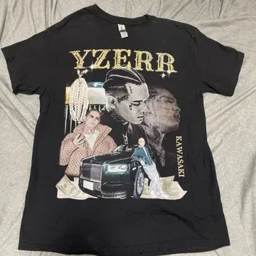 YZERR KAWASAKI 그래픽 T셔츠 M 블랙