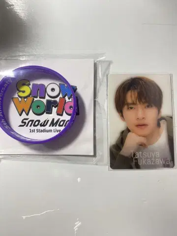 Snow Man 1st Stadium Live 러버 밴드 힐끗 보기 카드