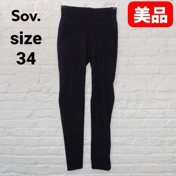 Sov. 소브 개더 포켓 슬림 레그 팬츠 블랙 34