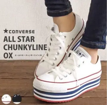 [ 미사용 새상품 ] CONVERSE 컨버스 통굽 올스타 챈키 라인 OX