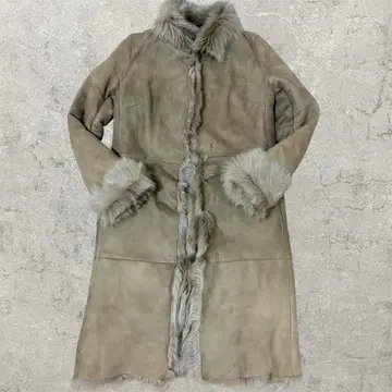 무스탕 코트 양가죽 롱 코트 한국제