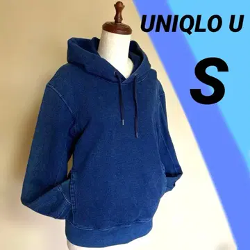 UNIQLO U S 사이즈 데님풍 맨투맨 풀오버 후드티