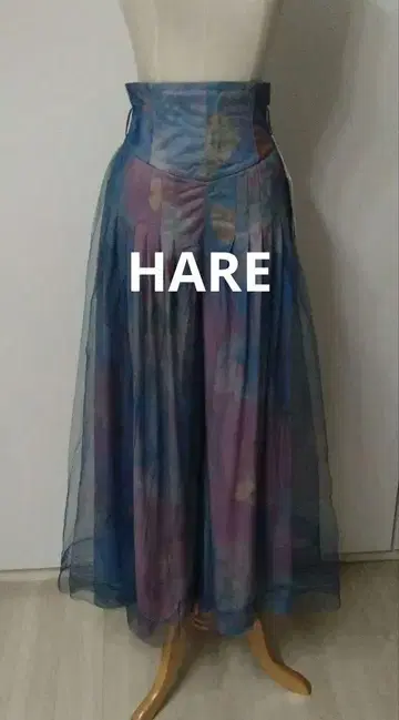 택 포함 HARE 서울 플라워 와이드 팬츠