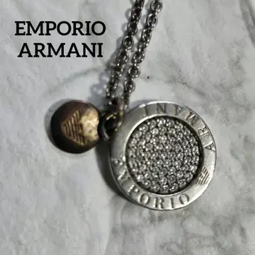 엠포리오 아르마니 라운드 펜던트 목걸이 아르마니