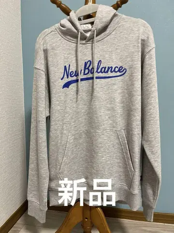 뉴발란스 그레이 후드 부착 후드티