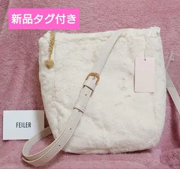 새상품 페이러브러리 페이크퍼 숄더백 아이보리