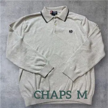 [ 세일 중 ] CHAPS 긴팔 니트 피케 셔츠 M 크림