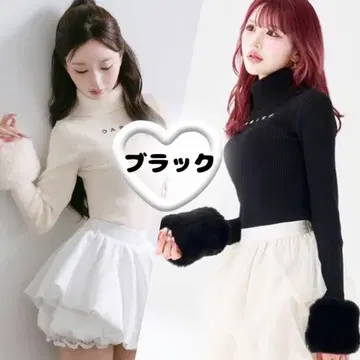 미개봉 새상품 다리치 darich 스무스 퍼 리브 니트탑 블랙