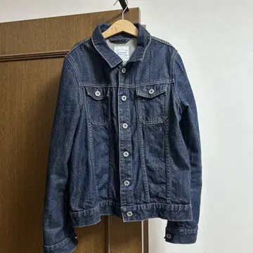 백 넘버 다크 블루 데님 자켓