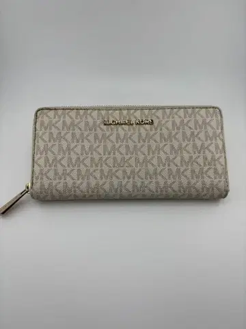 MICHAEL KORS MK 로고 장지갑 베이지