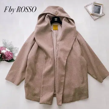 컨디션 최상 F by ROSSO 리버 후드 숏코트 메리노울