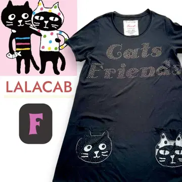 LALACUB 라라큐브 키라키라 고양이 T셔츠 페프리 냥