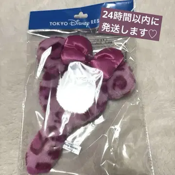 디즈니 레오파드 무늬 거울 미니 핑크