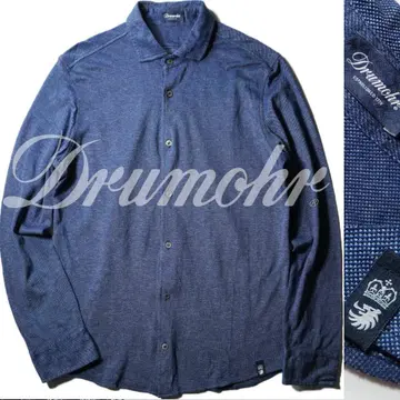 새상품급 Drumohr 돌모어 사슴 무늬 저지 긴팔 셔츠 S
