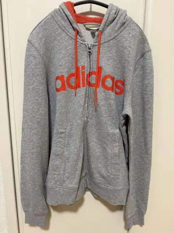 adidas 그레이 레드 후드티 상하의 세트