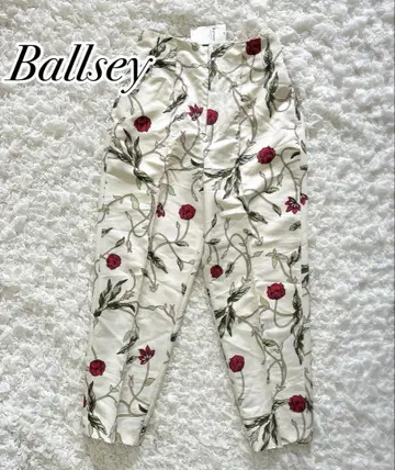 새상품 Ballsey 보르지 플라워 프린트 하이웨스트 팬츠