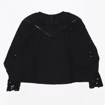 자수 컷워크 블라우스