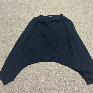 GOMME 블랙 사루엘 팬츠