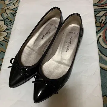 GINZA KANEMATSU 23cm 블랙 펌프스 레인 슈즈