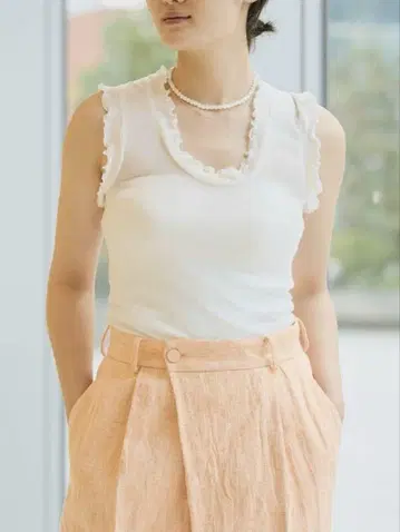 IENA 심리스 베이직 Flounce 탱크탑 택 포함 새상품