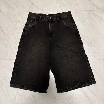 h&m 블랙 데님 숏팬츠