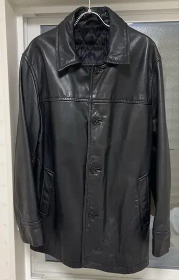 빈티지 양가죽 가죽 카 코트 블랙 L~XL 사이즈
