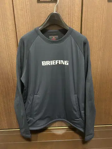 BRIEFING 브리핑 의류 트레이닝복 긴팔 네이비