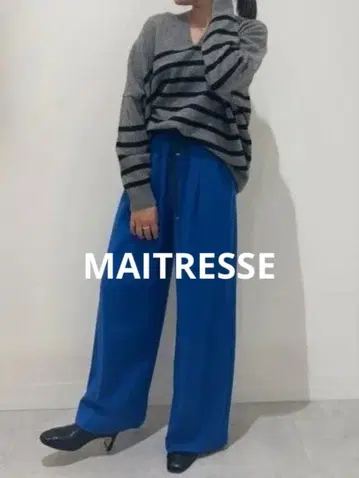[ MAITRESSE ] 미사용 새상품 울 니트 그레이 야마다야