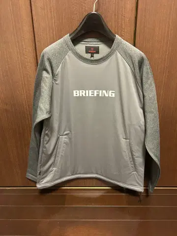 BRIEFING 브리핑 의류 트레이닝복 긴팔 그레이